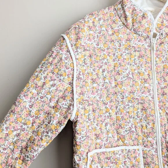Joe Fresh x Jillian Harris Floral quilted zip jacket - Picture 10 of 12